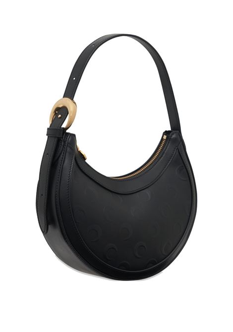 moon canvas eclips mini bag woman black MARINE SERRE | WBA002ARWOV0040BK99